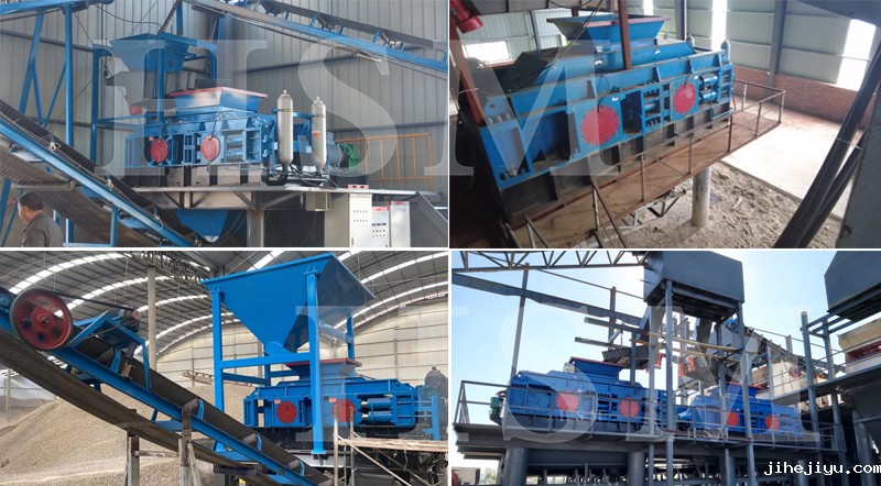 瓜米石液压对辊破碎机